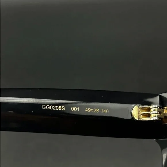 GUCCI GG0208S Round Frame Star Grey Gradient Black Sunglasses - Picture 13 of 16